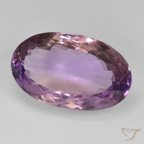 17.98 ct Bi-color Ametrine Stone, Natural Ametrine in Oval Facet Shape for Sale