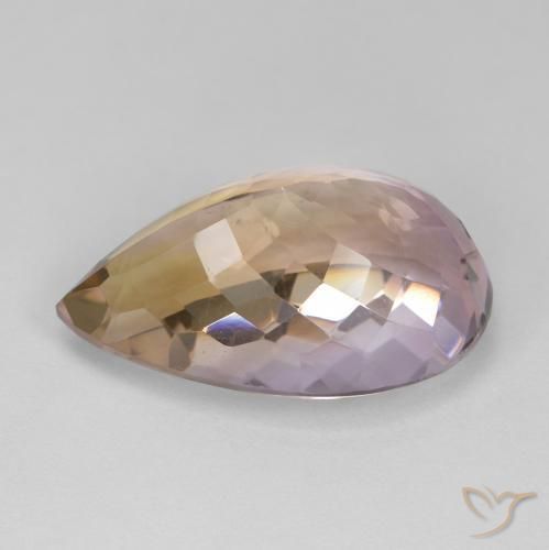 Ametrine Gemstone in 21.9 x 16.6 mm Size for Sale, Ametrine Stone in Bi-color Color
