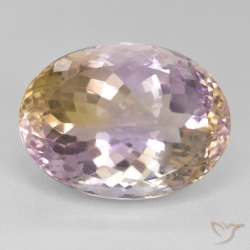 22.1 x 16.3mm Oval Facet Bi-color Ametrine from Brazil, Weight of 26.19ct, Natural untreated gemstone in VS Clarity, 1pc Ametrine - the Color is Bi-color, Mohs Hardness of 7 suitable for daily wear jewelry, Photo A