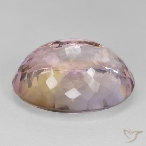 Ametrine Gemstone in 22.1 x 16.3 mm Size for Sale, Ametrine Stone in Bi-color Color