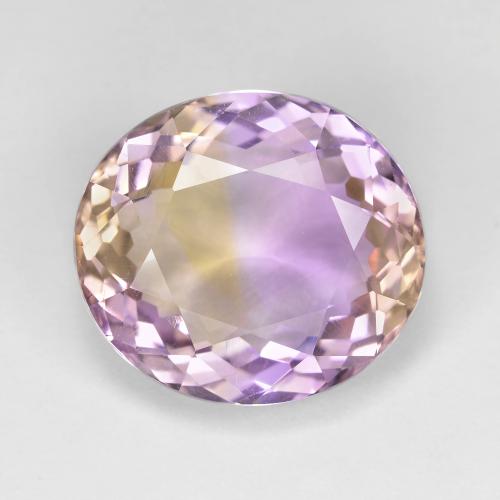 Bi-color Ametrine Gem - 9.5ct Oval Facet (ID: 615719)
