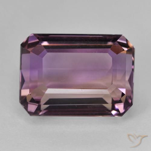 9.78ct Octagon Step Cut Bi-color Ametrine from Brazil, Dimension 13.7 x 10mm, Natural untreated Gemstone, VVS-VS Clarity, 1 piece Ametrine in Bi-color Color, Mohs Hardness of 7 suitable for daily wear jewelry, Photo A