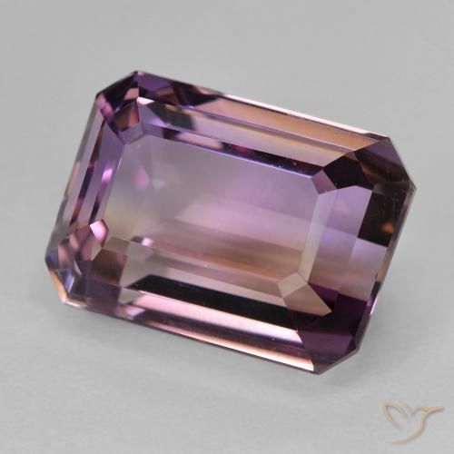 9.78 ct Bi-color Ametrine Stone, Natural Ametrine in Octagon Step Cut Shape for Sale