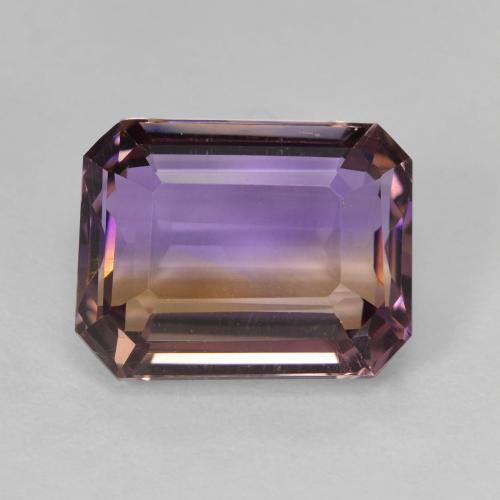 Amétrine Bicolore Octogone / coupe Émeraude 5,8 ct du Brésil, Dimension 12 x 9,4mm, Pierre gemme naturelle Non traité, pureté vvs-vs, 1 pièce d'amétrine octagon step cut, dureté de Mohs de 7 convient aux bijoux de tous les jours, pierre de sagesse, Photo A
