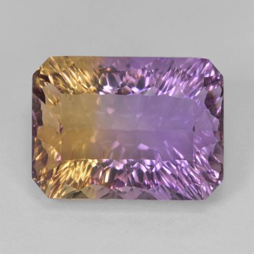 11,72ct Ottagono taglio concavo bicolore Ametrine dal Brasile, Dimension 15,8 x 11,8mm, Natural non trattati Gemstone, VVS-VS Clarity, 1 piece Ametrine in Bi-Colore Color, Mohs Hardness of 7 adatto per gioielli da indossare ogni giorno, Photo A