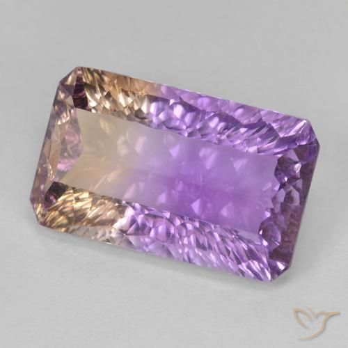 9.72 ct Bi-color Ametrine Stone, Natural Ametrine in Octagon Concave Cut Shape for Sale