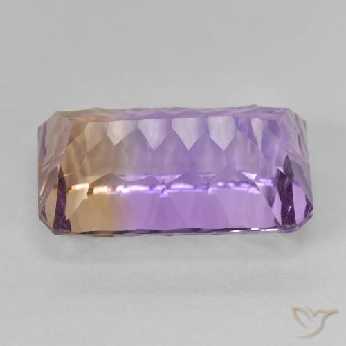 Ametrine Gemstone in 16.4 x 10.1 mm Size for Sale, Ametrine Stone in Bi-color Color
