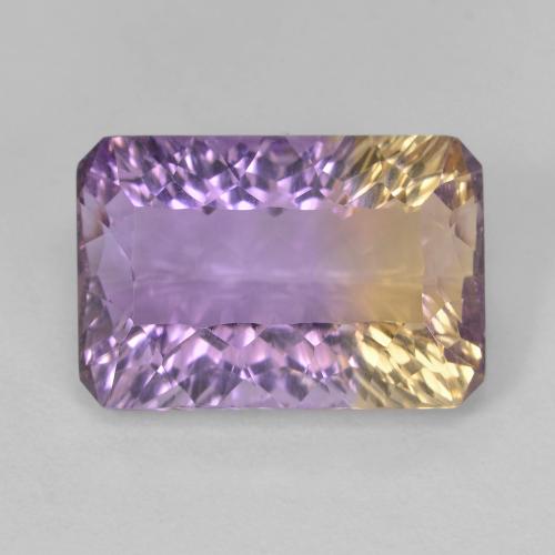 Ametrine bicolore taglio ottagonale da 6 ct dal Brasile, dimensione 13,7 x 9,3mm, pietra preziosa naturale non trattati , purezza VVS-VS, Ametrine Ottagono taglio concavo da 1 pz, durezza Mohs di 7 adatto per gioielli da indossare ogni giorno, Photo A