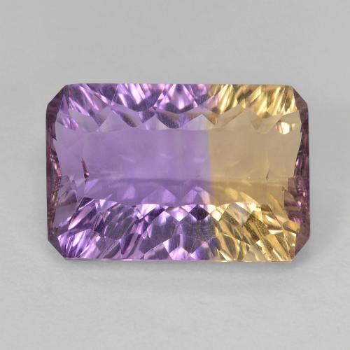 Ametrine 13,5 x 9,1mm bicolore Ottagono taglio concavo dal Brasile, peso di 5,3 ct, gemma naturale non trattati in purezza VVS-VS, 1 pezzo Ametrine - Colore: Bi-Colore, durezza Mohs di 7 adatto per gioielli da indossare ogni giorno, Photo A