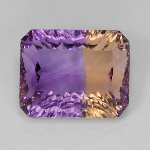Ametrine 13,9 x 11,2mm bicolore Ottagono taglio concavo dal Brasile, peso di 8,19 ct, gemma naturale non trattati in purezza VVS-VS, 1 pezzo Ametrine - Colore: Bi-Colore, durezza Mohs di 7 adatto per gioielli da indossare ogni giorno, Photo A