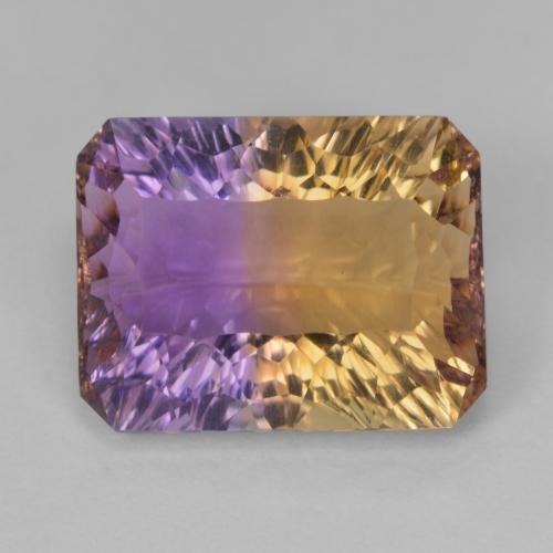 Ametrine 13,9 x 10,8mm bicolore Ottagono taglio concavo dal Brasile, peso di 7,88 ct, gemma naturale non trattati in purezza VVS-VS, 1 pezzo Ametrine - Colore: Bi-Colore, durezza Mohs di 7 adatto per gioielli da indossare ogni giorno, Photo A