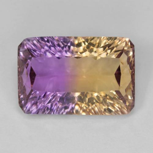 14,5 x 9,7mm ametrino bicolore taglio ottagonale dal Brasile, peso di 6,94 ct, pietra preziosa naturale non trattati in purezza VVS-VS, 1 pezzo Ametrine Ottagono taglio concavo - Colore: Bi-Colore, durezza Mohs di 7 adatto per gioielli da indossare ogni giorno , Photo A