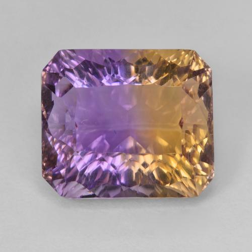 Ametrine bicolore taglio ottagonale da 7,95 ct dal Brasile, dimensione 12,5 x 10,9mm, pietra preziosa naturale non trattati , purezza VVS-VS, Ametrine Ottagono taglio concavo da 1 pz, durezza Mohs di 7 adatto per gioielli da indossare ogni giorno, Photo A