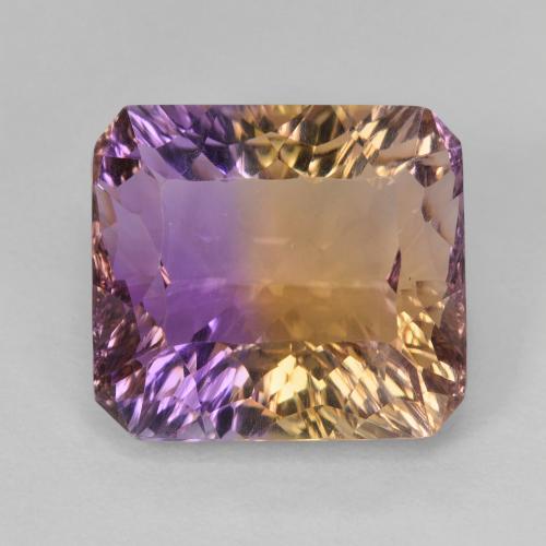 12,6 x 11,4mm ametrino bicolore taglio ottagonale dal Brasile, peso di 7,91 ct, pietra preziosa naturale non trattati in purezza VVS-VS, 1 pezzo Ametrine Ottagono taglio concavo - Colore: Bi-Colore, durezza Mohs di 7 adatto per gioielli da indossare ogni giorno , Photo A