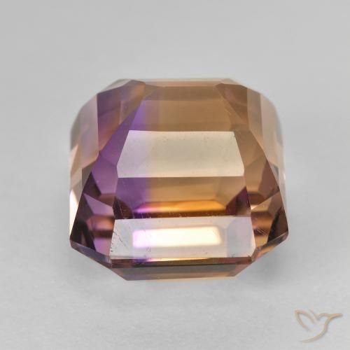 Ametrine Gemstone in 12.4 x 11.2 mm Size for Sale, Ametrine Stone in Bi-color Color