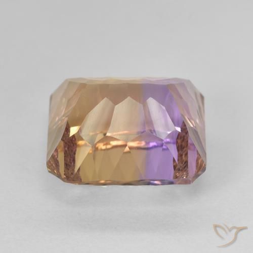 Ametrine Gemstone in 12.6 x 11.9 mm Size for Sale, Ametrine Stone in Bi-color Color