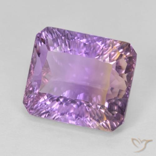 9.15 ct Bi-color Ametrine Stone, Natural Ametrine in Octagon Concave Cut Shape for Sale