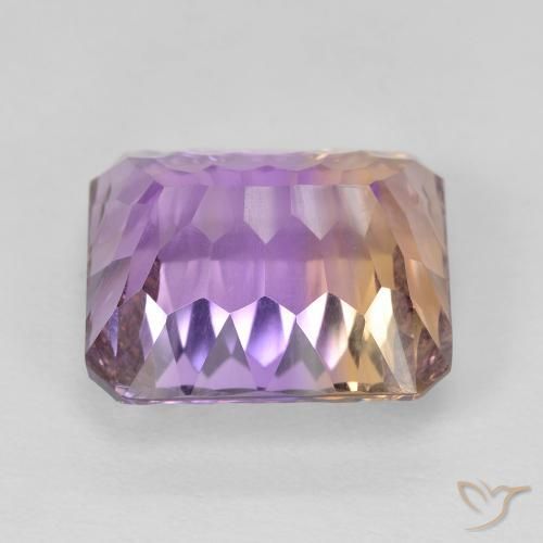 Ametrine Gemstone in 13.4 x 11.7 mm Size for Sale, Ametrine Stone in Bi-color Color