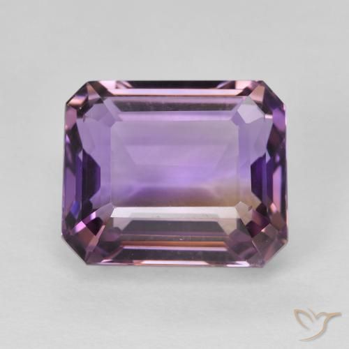 8.50ct Natural Bi-color Ametrine, Emerald Cut, VVS-VS