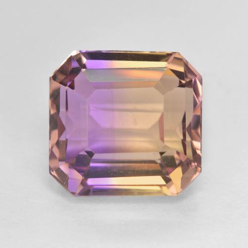 Amétrine Bicolore Octogone / coupe Émeraude 10,5 x 10mm du Brésil, poids de 5,93 ct, pierre gemme naturelle Non traité de pureté vvs, 1 pièce d'amétrine octagon step cut, couleur : Bicolore, dureté de Mohs de 7 convient aux bijoux de tous les jours, pierre de sagesse, Photo A