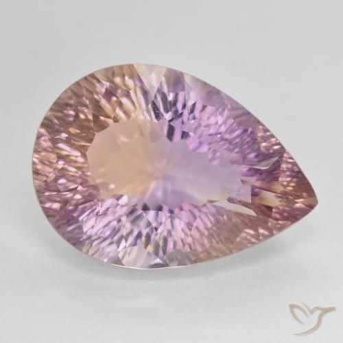 13.95ct Natural Bi-color Ametrine, Pear Shape, VVS