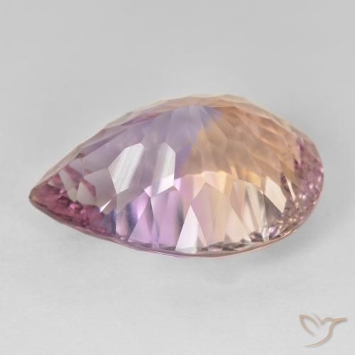 Ametrine Gemstone in 20.1 x 14.3 mm Size for Sale, Ametrine Stone in Bi-color Color