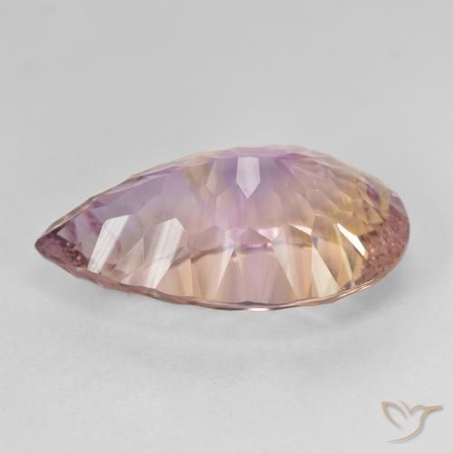 Ametrine Gemstone in 21.1 x 12.7 mm Size for Sale, Ametrine Stone in Bi-color Color