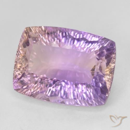 13.49 ct Bi-color Ametrine Stone, Natural Ametrine in Cushion Concave Cut Shape for Sale