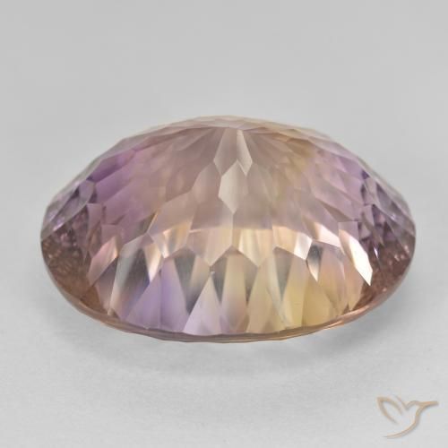 Ametrine Gemstone in 20.4 x 16.2 mm Size for Sale, Ametrine Stone in Bi-color Color