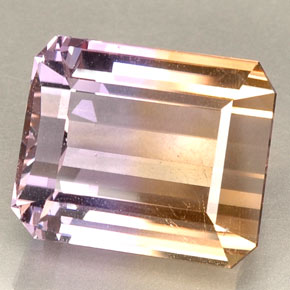 23.37 ct Yellow Ametrine Gemstone, Ametrine Gem in Octagon Facet Shape for Sale.