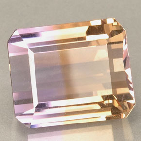 23.37 ct Yellow Ametrine Stone, Natural Ametrine in Octagon Facet Shape for Sale