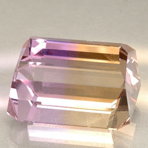 Ametrine Gemstone in 17.2 x 14.1 mm Size for Sale, Ametrine Stone in Violet Golden Color