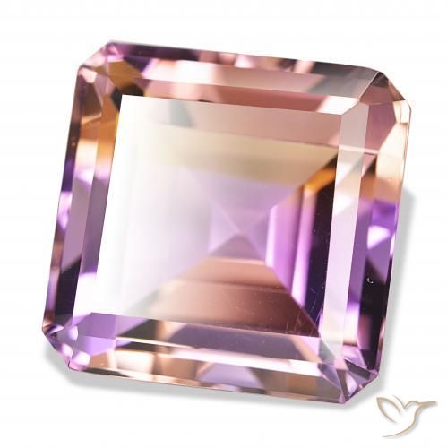 33.16 ct Bi-color Ametrine Stone, Natural Ametrine in Octagon Step Cut Shape for Sale