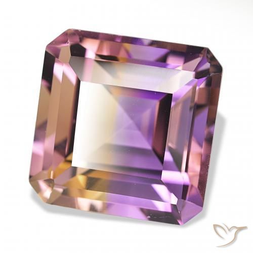23.16 ct Bi-color Ametrine Stone, Natural Ametrine in Octagon Step Cut Shape for Sale