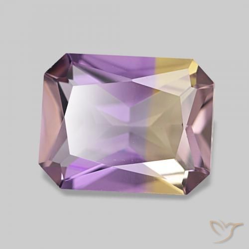 2.37 ct Bi-color Ametrine Stone, Natural Ametrine in Octagon / Scissor Cut Shape for Sale