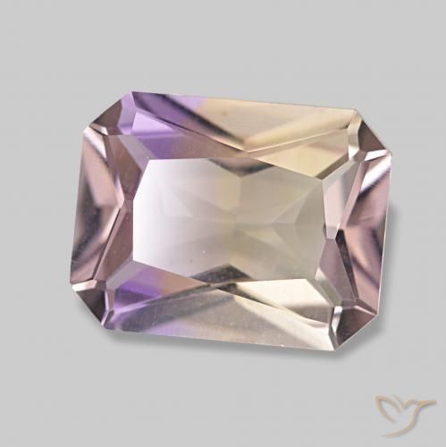 1.96 ct Bi-color Ametrine Stone, Natural Ametrine in Octagon / Scissor Cut Shape for Sale