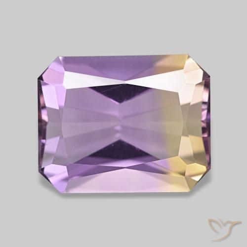 2.90ct Natural Bi-color Ametrine, Octagon / Emerald Cut, VVS, Photo A