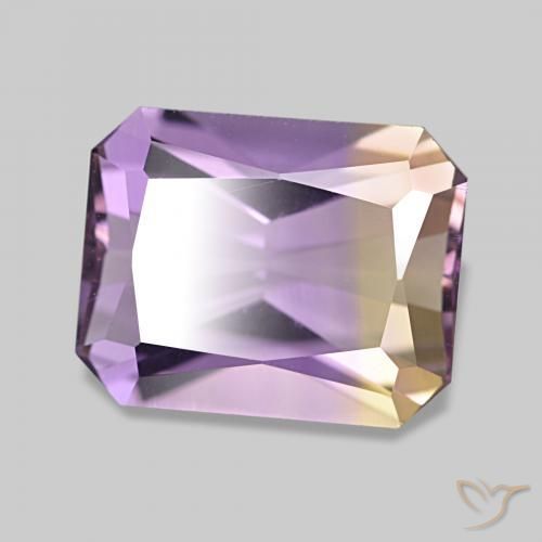 2.90 ct Bi-color Ametrine Stone, Natural Ametrine in Octagon / Scissor Cut Shape for Sale