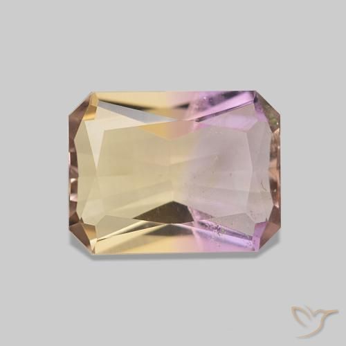 1.81 ct Bi-color Ametrine Gemstone, Ametrine Gem in Octagon / Scissor Cut Shape for Sale.
