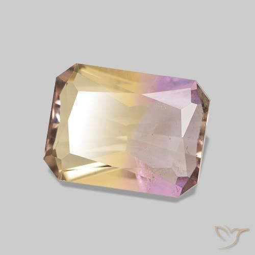 1.81 ct Bi-color Ametrine Stone, Natural Ametrine in Octagon / Scissor Cut Shape for Sale