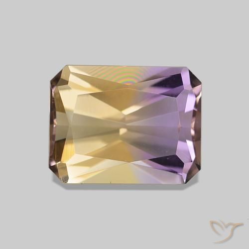 1.96 ct Bi-color Ametrine Gemstone, Ametrine Gem in Octagon / Scissor Cut Shape for Sale.