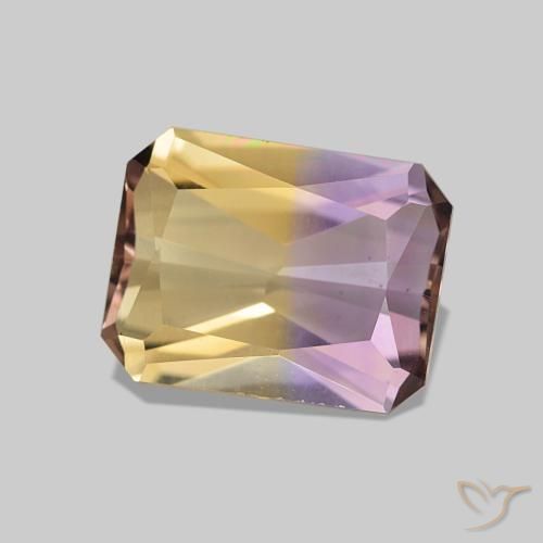 1.79 ct Bi-color Ametrine Stone, Natural Ametrine in Octagon / Scissor Cut Shape for Sale