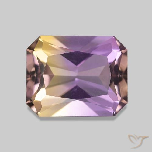 2.93 ct Bi-color Ametrine Gemstone, Ametrine Gem in Octagon / Scissor Cut Shape for Sale.