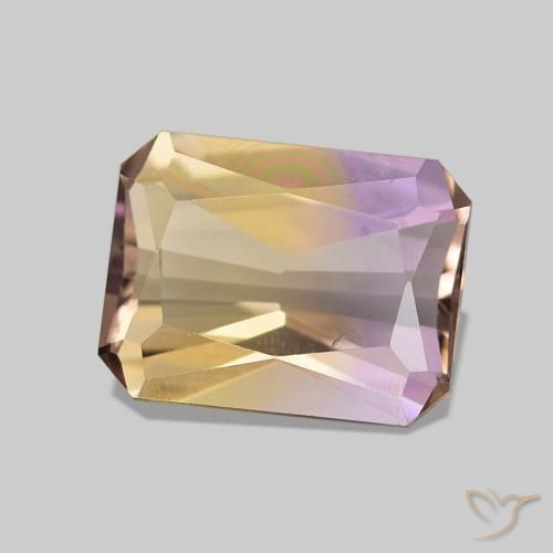 1.86 ct Bi-color Ametrine Stone, Natural Ametrine in Octagon / Scissor Cut Shape for Sale