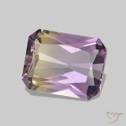 1.74 ct Bi-color Ametrine Stone, Natural Ametrine in Octagon / Scissor Cut Shape for Sale