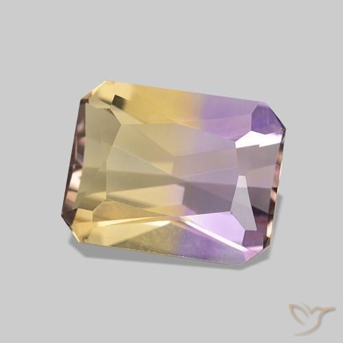 2.09 ct Bi-color Ametrine Stone, Natural Ametrine in Octagon / Scissor Cut Shape for Sale