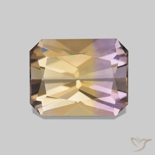 2.13 ct Bi-color Ametrine Gemstone, Ametrine Gem in Octagon / Scissor Cut Shape for Sale.