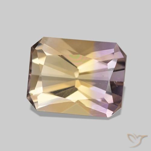 2.13 ct Bi-color Ametrine Stone, Natural Ametrine in Octagon / Scissor Cut Shape for Sale