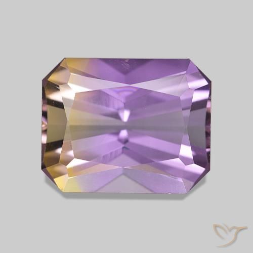 3.30ct Bi-color Ametrine, Emerald Cut, VVS-VS