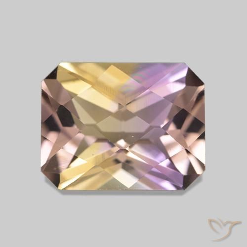 2.15ct Bi-color Ametrine, Emerald Cut, VVS-VS